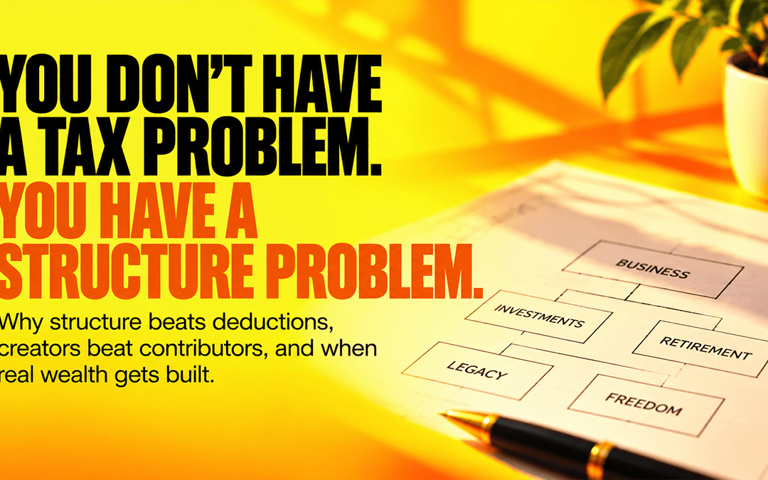 You Don’t Have a Tax Problem. You Have a Structure Problem.